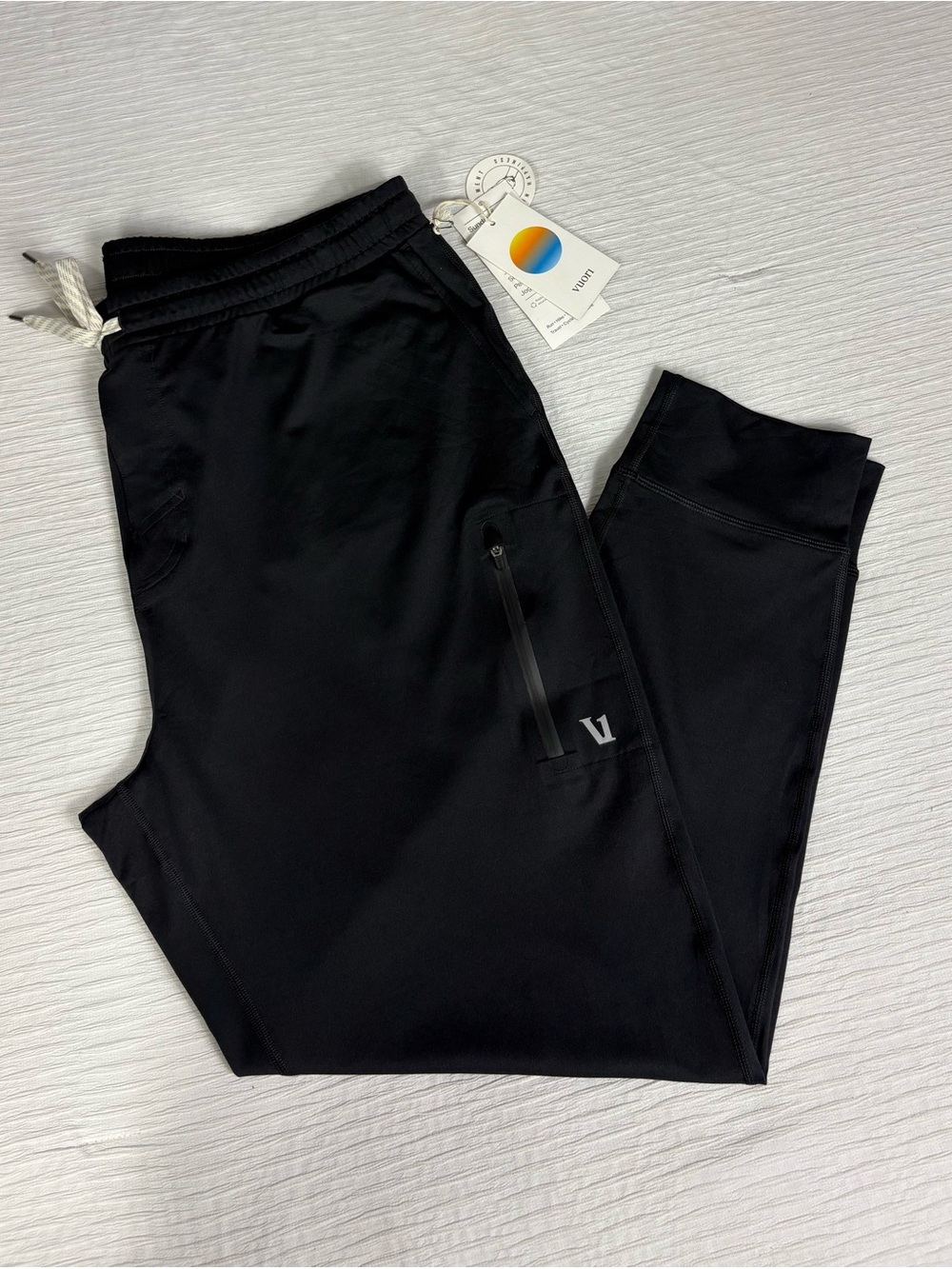 Vuori Black Performance Jogger with Zippered Thigh Pocket